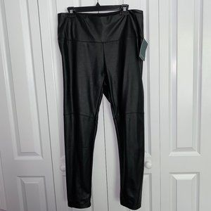 NWT Women's Vegan Leather Leggings  - XL - Black